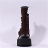 Marco Moreo Vale Frill Toecap Ankle Boot - Brown Suede